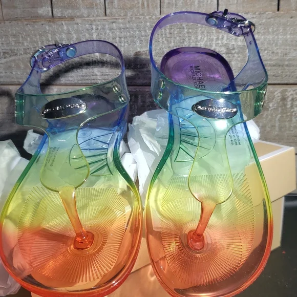 NWT IN BOX Little Girls Michael Kors Sandals - Picture 2 of 8